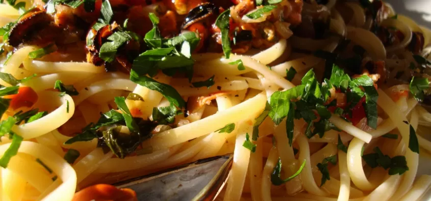 Spaghetti cremosi alle cozze 